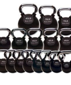 5-80LB CHROME HANDLE KETTLEBELL SET