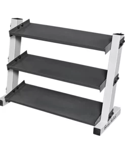 BODY SOLID 3-TIER VINYL / NEOPRENE DUMBBELL RACK