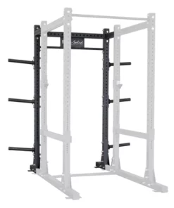 BODY SOLID COMMERCIAL POWER RACK W/ WEIGHT STORAGE