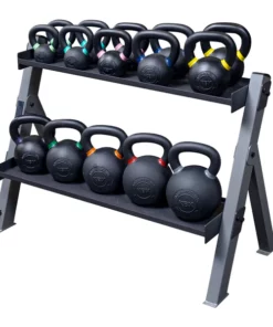 BODY SOLID DUAL DUMBBELL & KETTLEBELL RACK