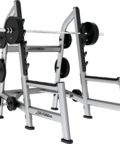 HAMMER STRENGTH OLYMPIC SQUAT RACK (W/12 WEIGHT HORNS)