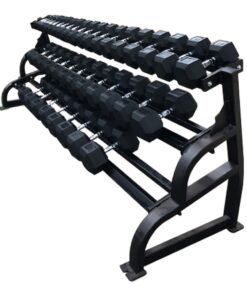 PROMAXIMA PLR-505 3 TIER DUMBBELL RACK W/ SADDLES